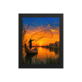 Southern Iraq Marshes Sunset Framed Poster