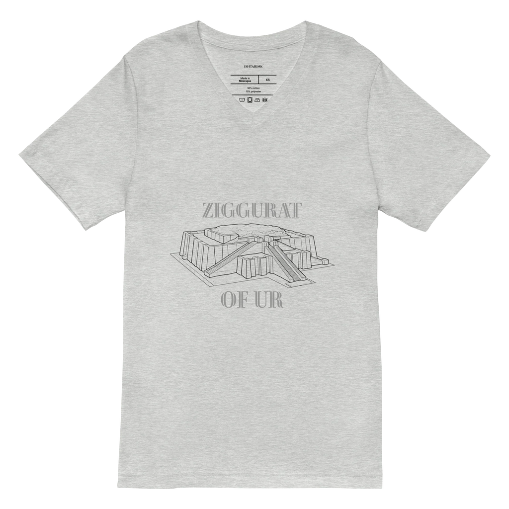 ZIGGURAT OF UR ICON - Unisex Short Sleeve V-Neck T-Shirt