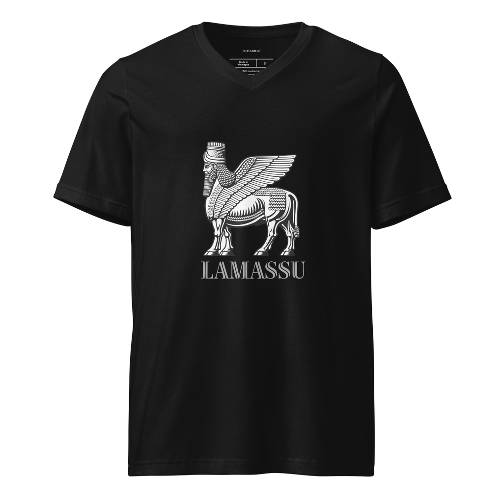 LAMASSU ICON - Unisex Short Sleeve V-Neck T-Shirt
