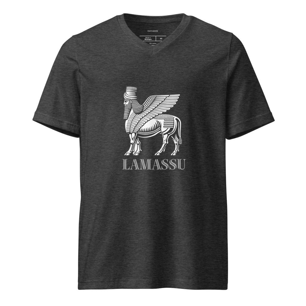 LAMASSU ICON - Unisex Short Sleeve V-Neck T-Shirt
