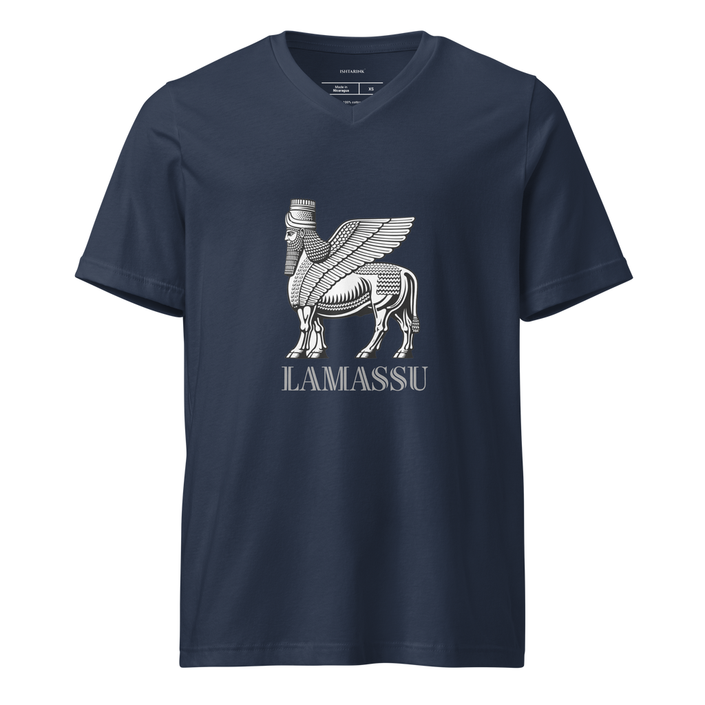 LAMASSU ICON - Unisex Short Sleeve V-Neck T-Shirt